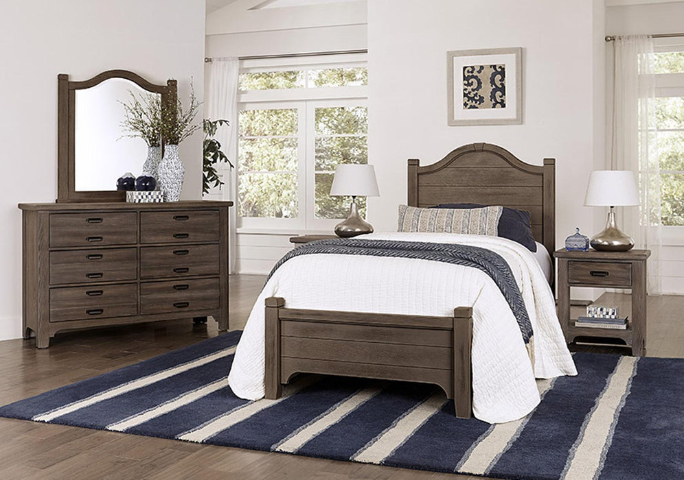 Vaughan-Bassett Bungalow Twin Arched Bed in Folkstone - Furniture Max (Falls Church,VA) *