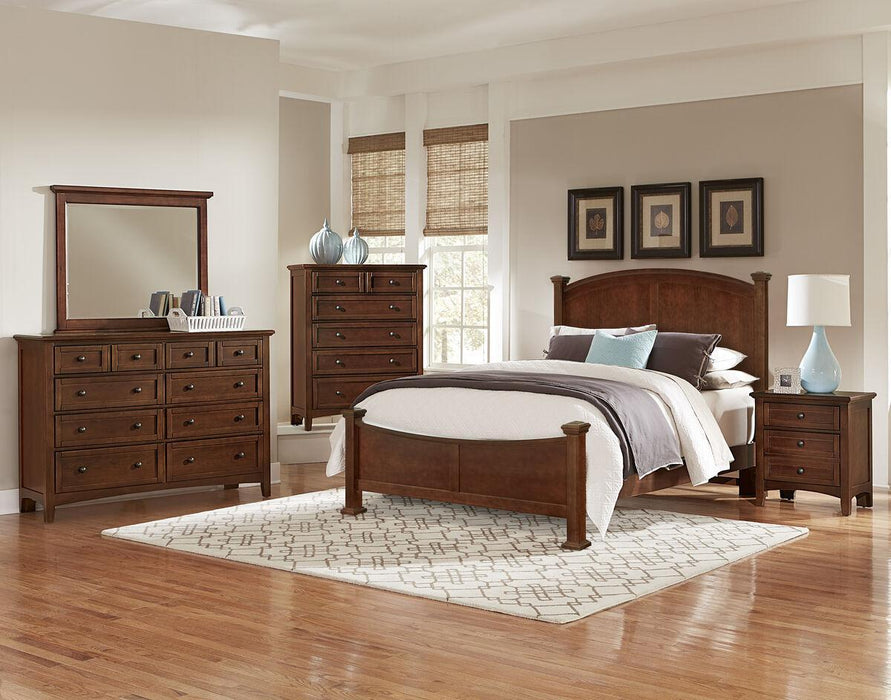 Vaughan-Bassett Bonanza Queen Poster Bed Bed in Cherry - Furniture Max (Falls Church,VA) *