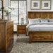 Vaughan-Bassett Maple Road King Mansion Bed w/ Storage Footboard  in Antique Amish - Furniture Max (Falls Church,VA) *
