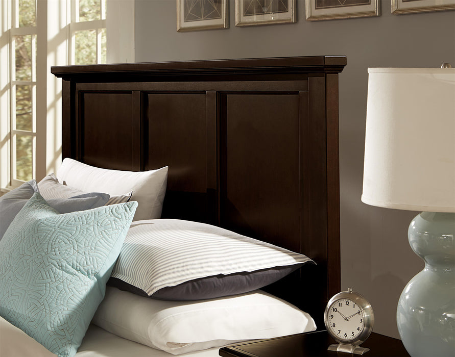 Vaughan-Basset Bonanza Cal. King Mansion Bed in Merlot - Furniture Max (Falls Church,VA) *