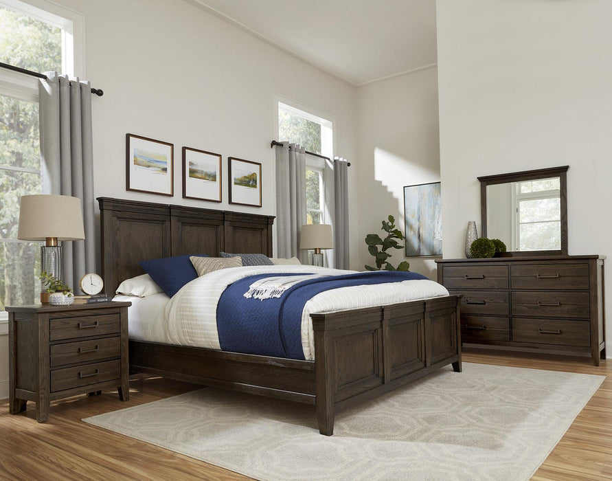 Vaughan-Bassett Passageways Charleston Brown King Mansion Bed in Dark Brown - Furniture Max (Falls Church,VA) *