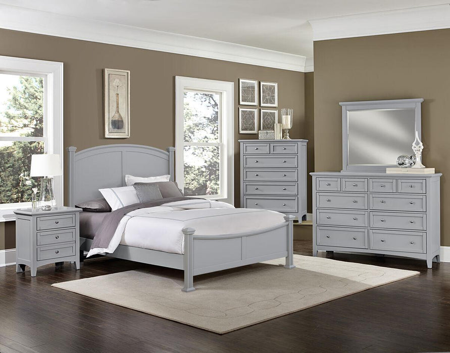 Vaughan-Bassett Bonanza Queen Poster Bed Bed in Gray - Furniture Max (Falls Church,VA) *