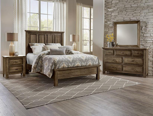 Vaughan-Bassett Maple Road Queen Mansion Bed w/ Low Profile Footboard in Maple Syrup - Furniture Max (Falls Church,VA) *