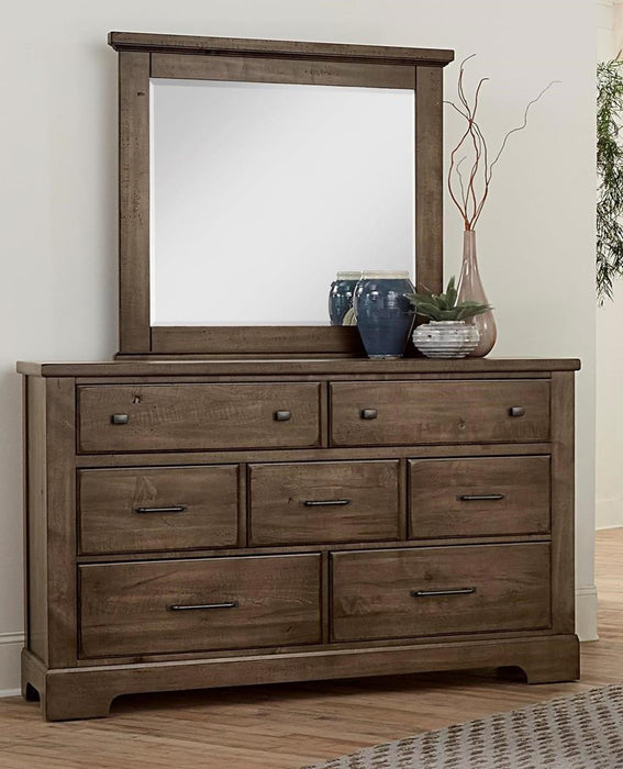 Vaughan-Bassett Cool Rustic Landscape Mirror in Mink - Furniture Max (Falls Church,VA) *