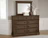 Vaughan-Bassett Heritage Landscape Mirror in Cobblestone Oak - Furniture Max (Falls Church,VA) *