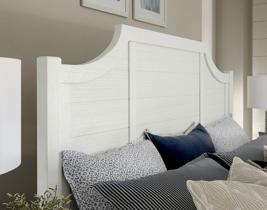 Vaughan-Bassett Maple Road Queen Scalloped Bed in Soft White - Furniture Max (Falls Church,VA) *