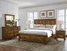 Vaughan-Bassett Maple Road King Mansion Bed w/ Storage Footboard  in Antique Amish - Furniture Max (Falls Church,VA) *