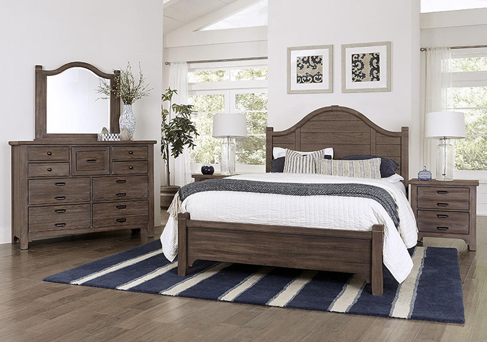 Vaughan-Bassett Bungalow Queen Arched Bed in Folkstone - Furniture Max (Falls Church,VA) *