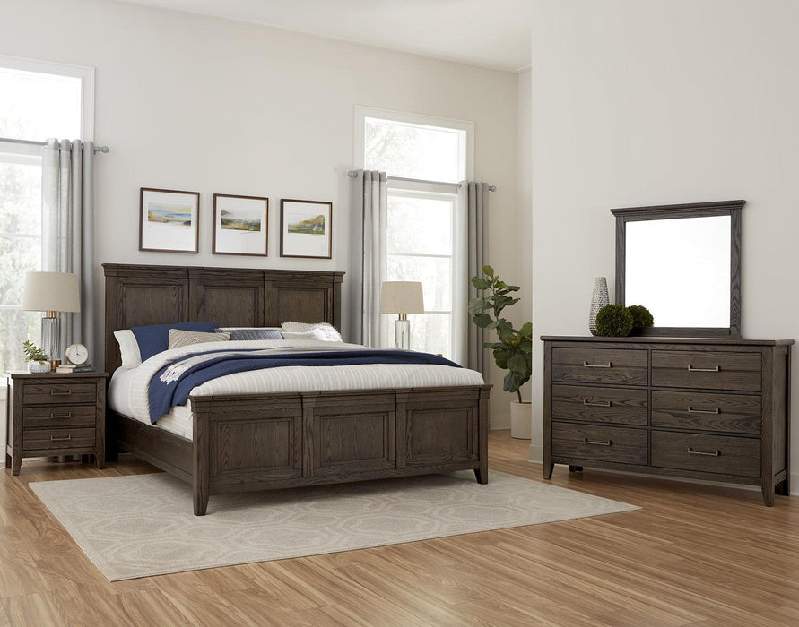 Vaughan-Bassett Passageways Charleston Brown Landscape Mirror in Dark Brown - Furniture Max (Falls Church,VA) *