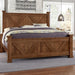 Vaughan-Bassett Cool Rustic King Barndoor X Headboard and Footboard Bed in Amber - Furniture Max (Falls Church,VA) *