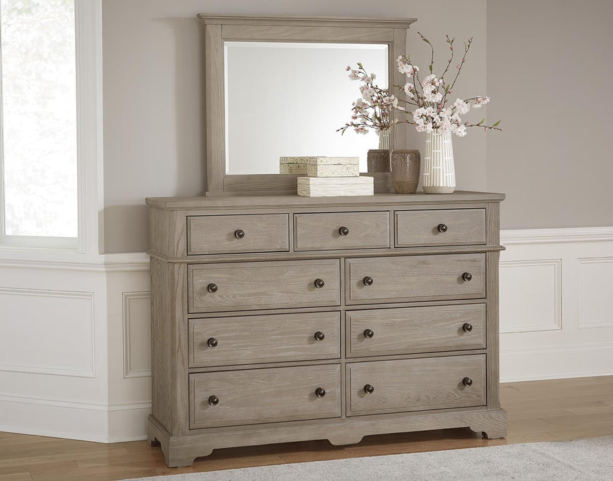 Vaughan-Bassett Heritage 9 Drawer Bureau in Greystone - Furniture Max (Falls Church,VA) *