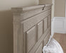 Vaughan-Bassett Heritage Queen Mansion with Decorative Rails Bed in Greystone - Furniture Max (Falls Church,VA) *