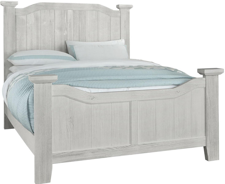 Vaughan-Bassett Sawmill Queen Arch Bed in Alabaster Two Tone - Furniture Max (Falls Church,VA) *