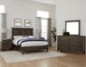 Vaughan-Bassett Passageways Charleston Brown Queen Mansion Bed with Low Profile Footboard in Dark Brown - Furniture Max (Falls Church,VA) *