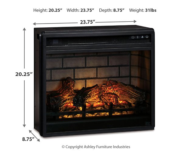 Entertainment Accessories Electric Infrared Fireplace Insert - Furniture Max (Falls Church,VA) *