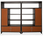 21 Cosmopolitan 2pc Bookcase in Umber/Orange image