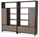 21 Cosmopolitan 2pc Bookcase in Umber/Taupe image