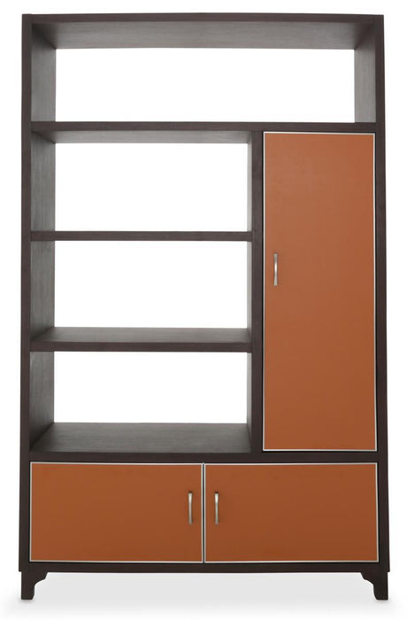 21 Cosmopolitan Right Bookcase in Umber/Orange image