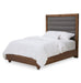 Brooklyn Walk King Channel Tufted Panel Bed in Burnt Umber image