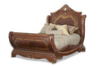 Cortina Cal King Sleigh Bed in Honey Walnut image