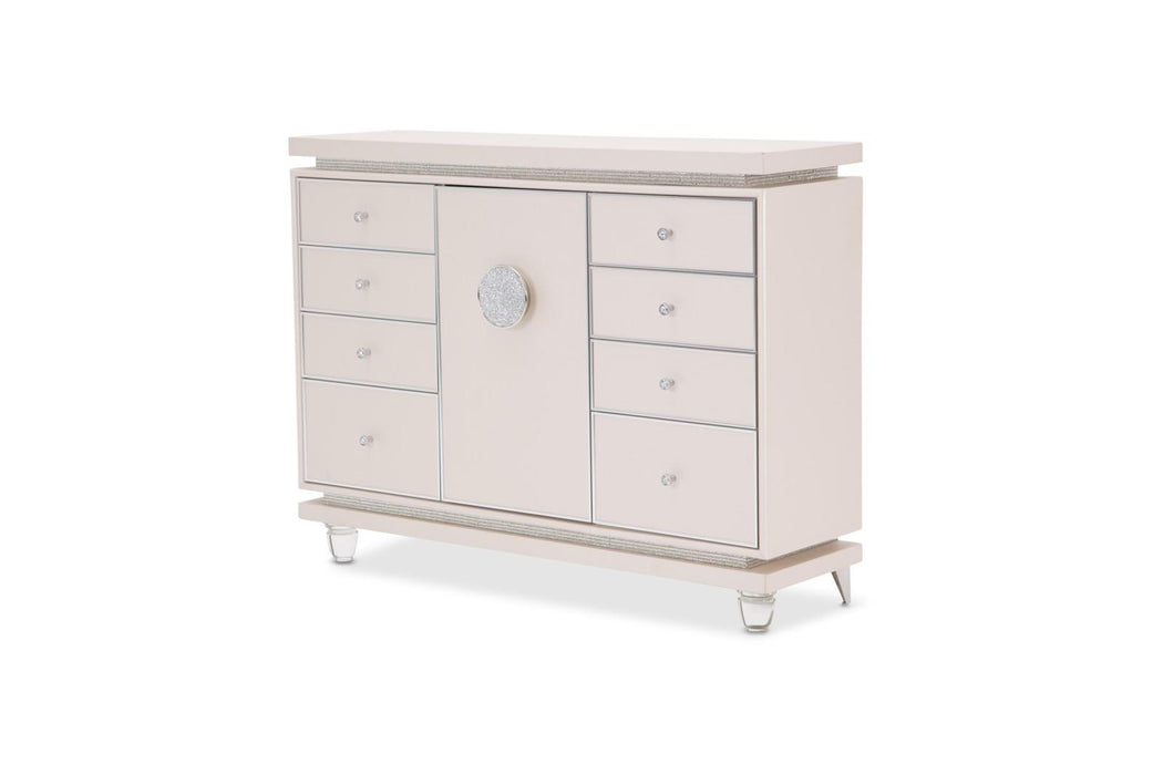 Glimmering Heights Upholstered Dresser in Ivory image