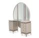 Glimmering Heights Upholstered Vanity w/ Mirror in Ivory 9011058/68-111 image