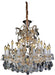 Lighting San Carlo 19 Light Chandelier in Clear and Gold image