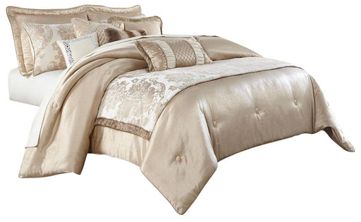 Palermo 10-pc Queen Comforter Set in Sand image