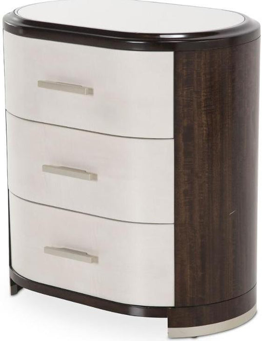 Paris Chic 3 Drawer Nightstand in Espresso image