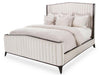 Paris Chic Eastern King Channel Tufted Panel Bed in Espresso image