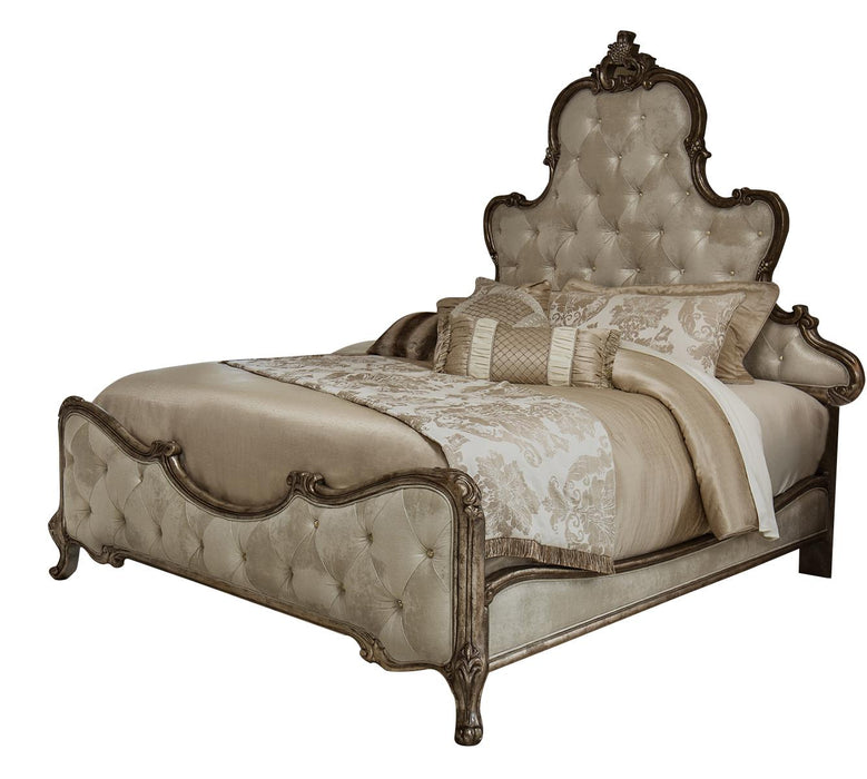 Platine de Royale California King Panel Bed in Antique Platinum 09000CKPL3-101 image