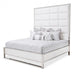 State St Queen Metal Panel Bed in Glossy White image