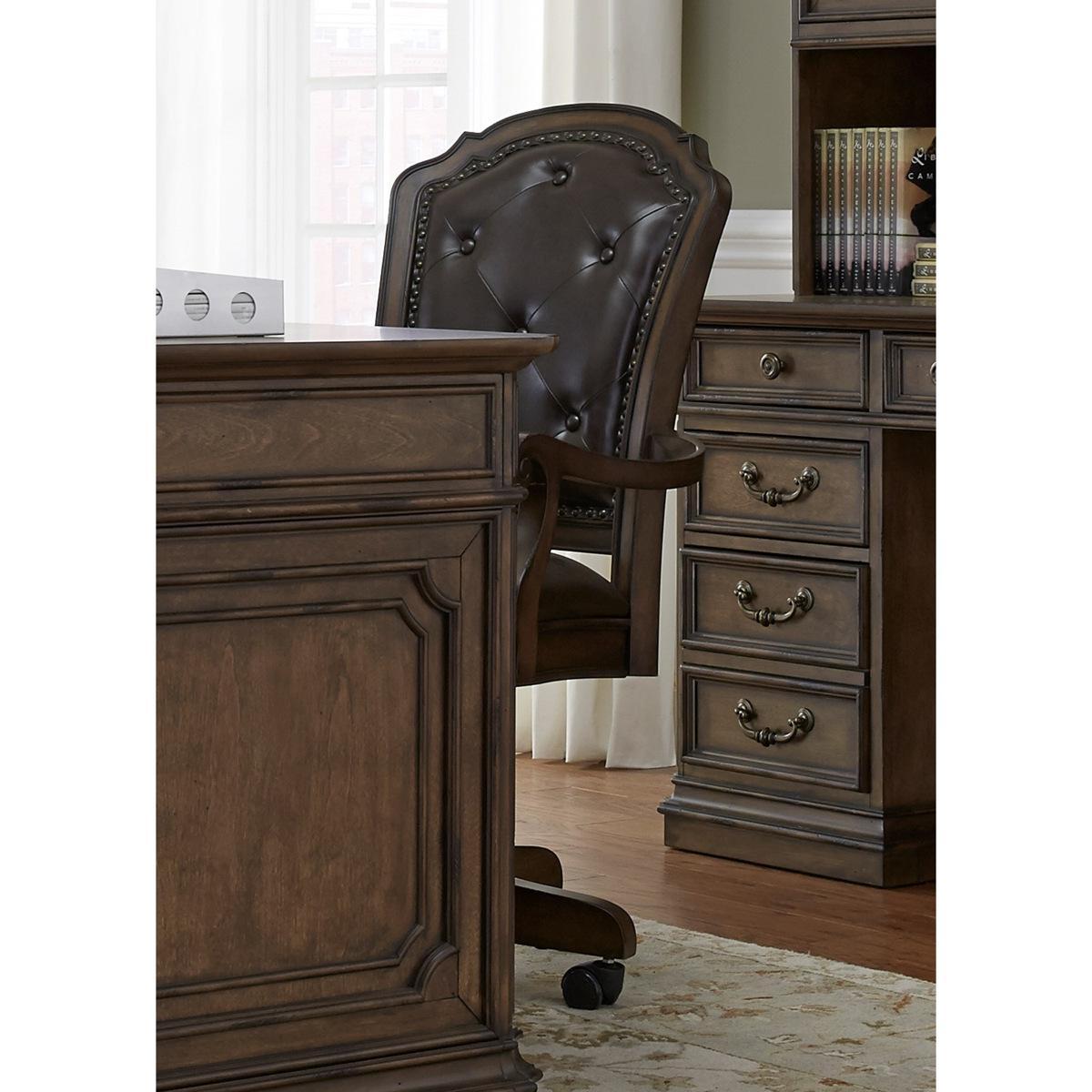 Liberty furniture magnolia manor jr executive desk discount chair