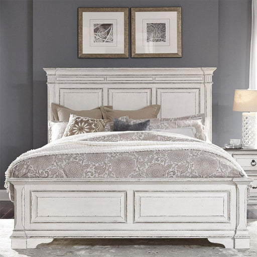 Liberty Furniture Abbey Park Queen Panel Bed in Antique White image