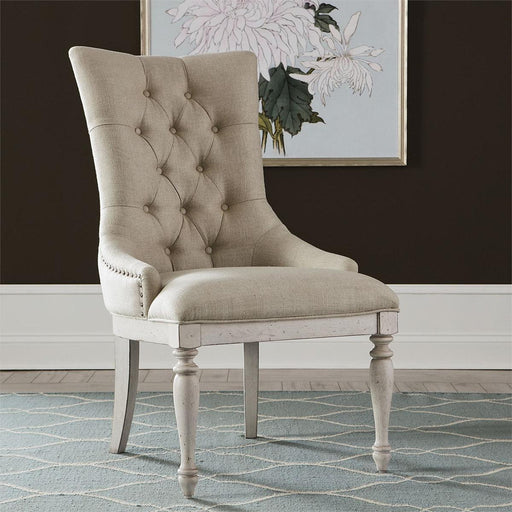 Liberty Furniture Abbey Road Upholstery Side Chair (Set of 2) in Porcelain White image
