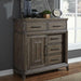 Liberty Furniture Artisan Prairie Door Chest in Wirebrushed aged oak with gray dusty wax image