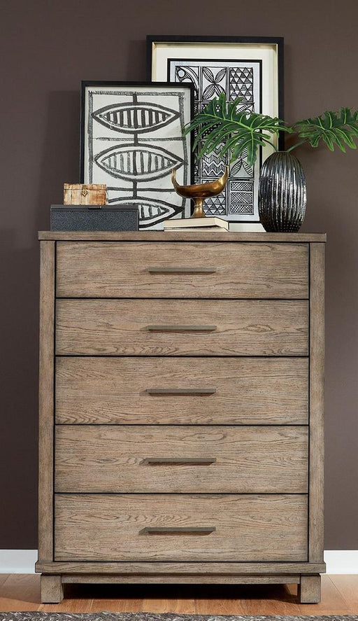 Liberty Furniture Canyon Road 5 Drawer Chest in Burnished Beige image