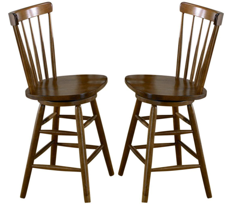 Liberty Furniture Creations II 30 Inch Copenhagen Barstool in Tobacco Finish (Set of 2) image