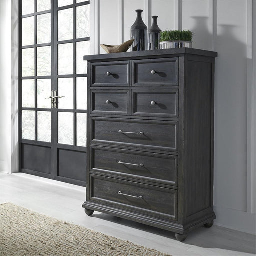 Liberty Furniture Harvest Home Drawer Chest in Chalkboard image