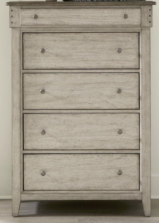 Liberty Furniture Ivy Hollow 5 Drawer Chest in Weathered Linen image