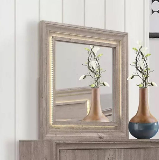 Liberty Furniture Horizons Lighted Mirror in Graystone image