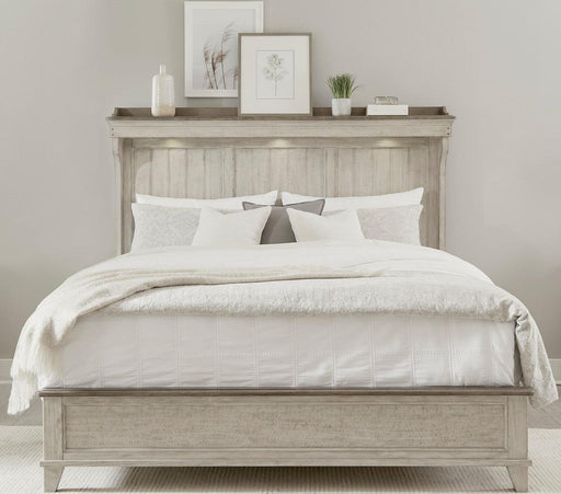 Liberty Furniture Ivy Hollow Queen Mantle Bed in Weathered Linen image