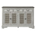 Liberty Furniture Magnolia Manor Hall Buffet in Antique White image