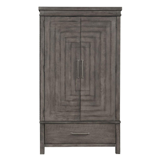 Liberty Furniture Modern Farmhouse Armoire in Dusty Charcoal image