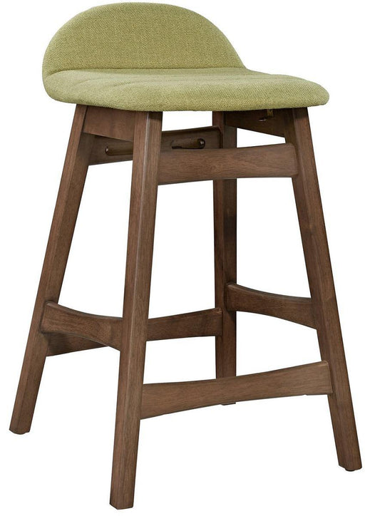 Liberty Furniture Space Saver 24" Counter Chair (Green) in Satin Walnut (Set of 2) image