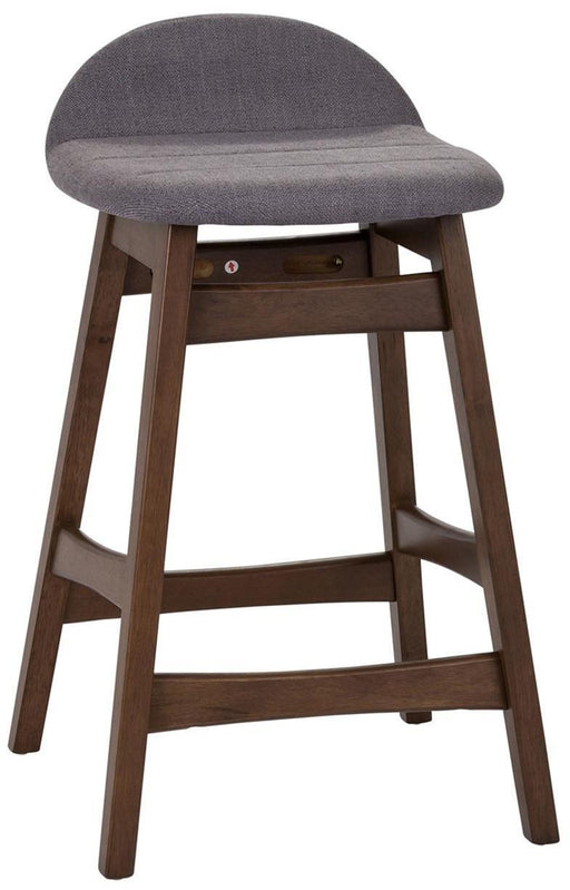 Liberty Furniture Space Saver 24" Counter Chair (Grey) in Satin Walnut (Set of 2) image