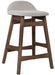 Liberty Furniture Space Saver 24" Counter Chair (Light Tan) in Satin Walnut (Set of 2) image