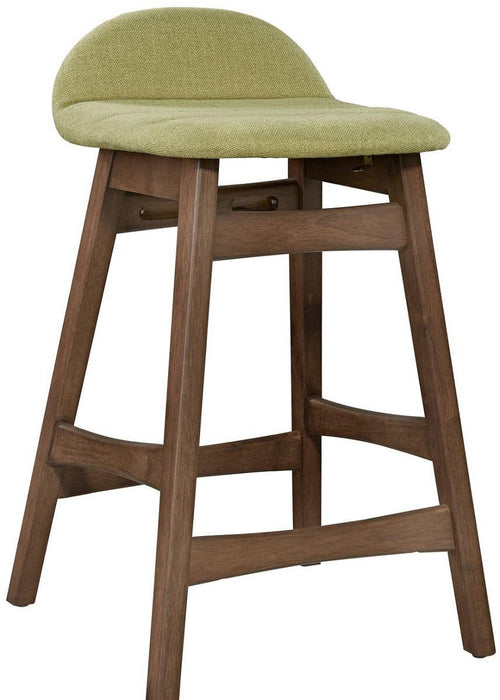 Liberty Furniture Space Saver Barstool30 (Green) in Satin Walnut (Set of 2) image