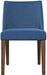Liberty Furniture Space Saver Nido Chair (Blue) in Satin Walnut (Set of 2) image