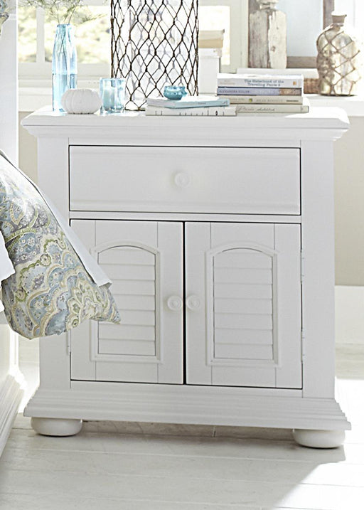 Liberty Furniture Summer House 1 Drawer Nightstand in Oyster White image